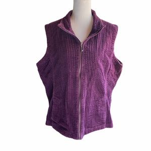 Woolrich Corduroy Vest Purple Size X-Large